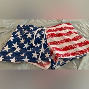 Like new American Flag board shorts